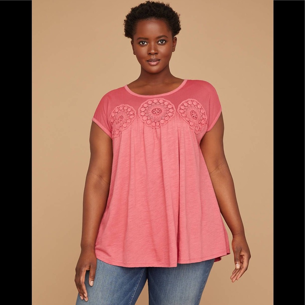 Three (3) Lane Bryant tees 26/28 NWT
